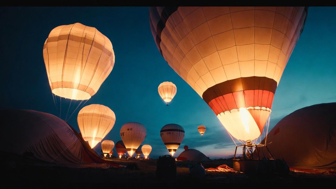 Night glow balloon